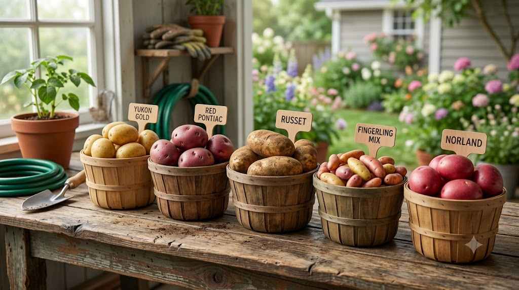Best potato varieties for growing potato plants in pots